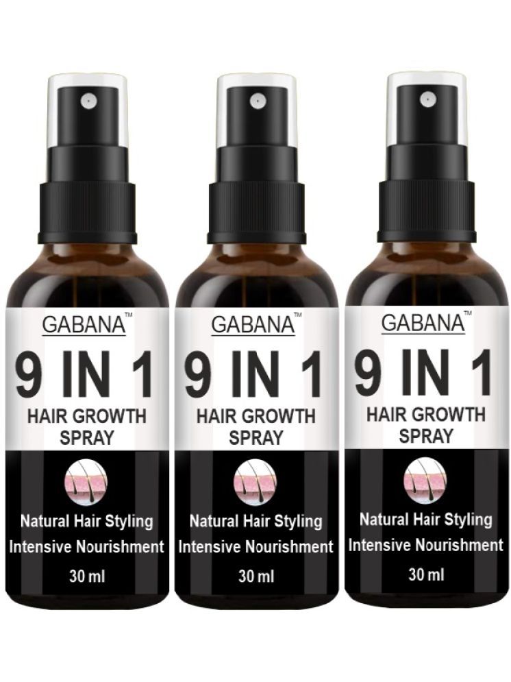     			GABANA 9in1 HairGrowthSpray Hair Serum 30 mL Pack of 3