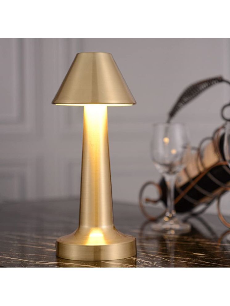     			Gjshop Gold Table Lamp ( Pack of 1 )