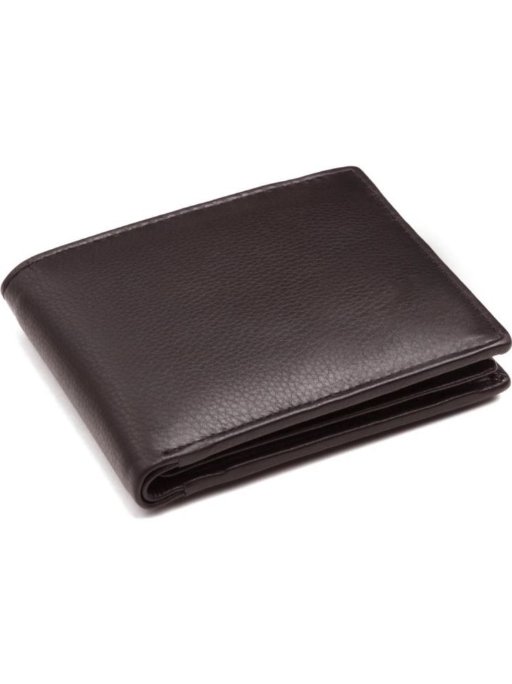     			HIDEFLIX Brown Leather Men's RFID Wallet,Regular Wallet ( Pack of 1 )