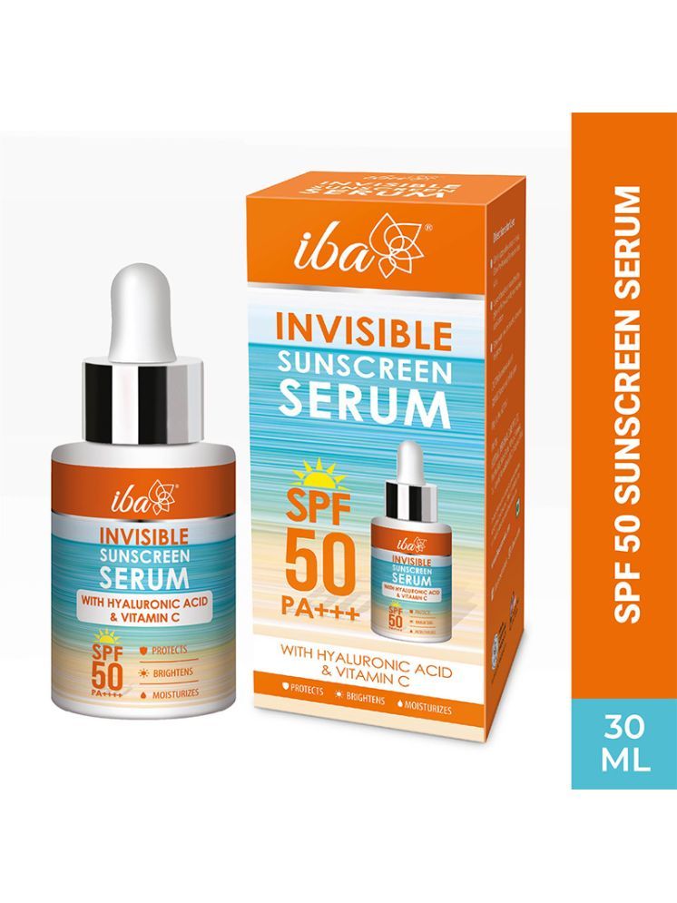     			Iba Invisible Sunscreen Serum SPF 50 PA+++ with Hyaluronic Acid & Vitamin C, 30ml, (Pack of 1)