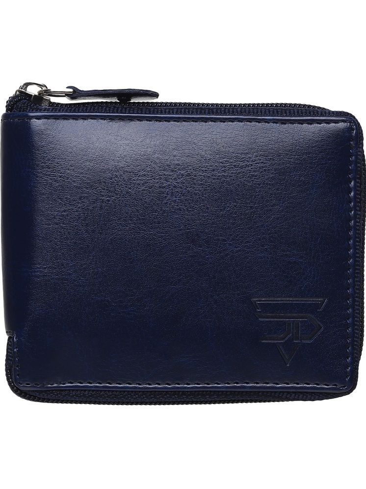     			JND Blue PU Men's Regular Wallet ( Pack of 1 )