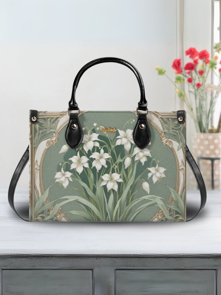     			LIKE STYLE Shoulder Bag Canvas Set of 1 ( Green )