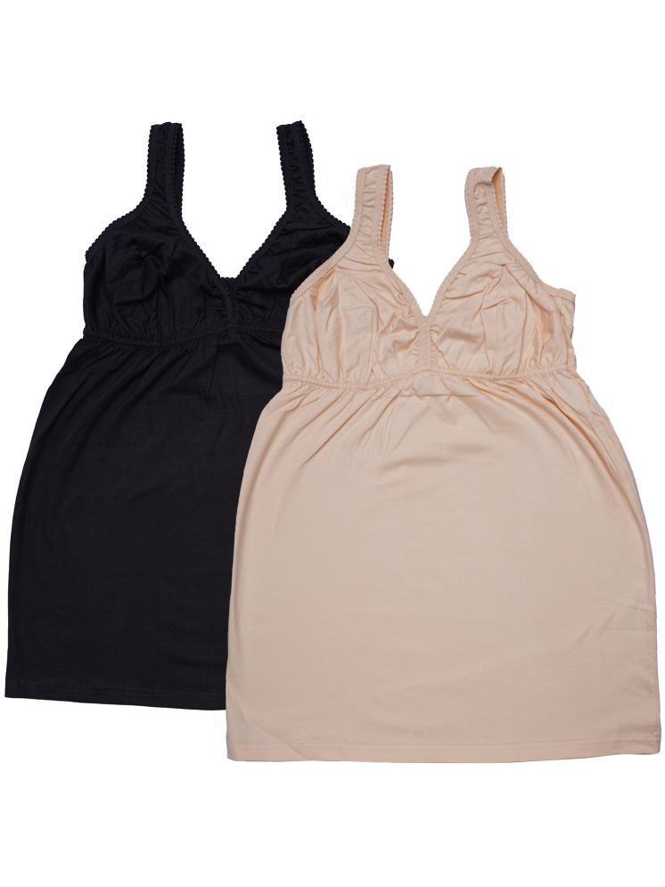     			MYLSA Pack of 2 Camisole Cotton Camisoles ( Beige )