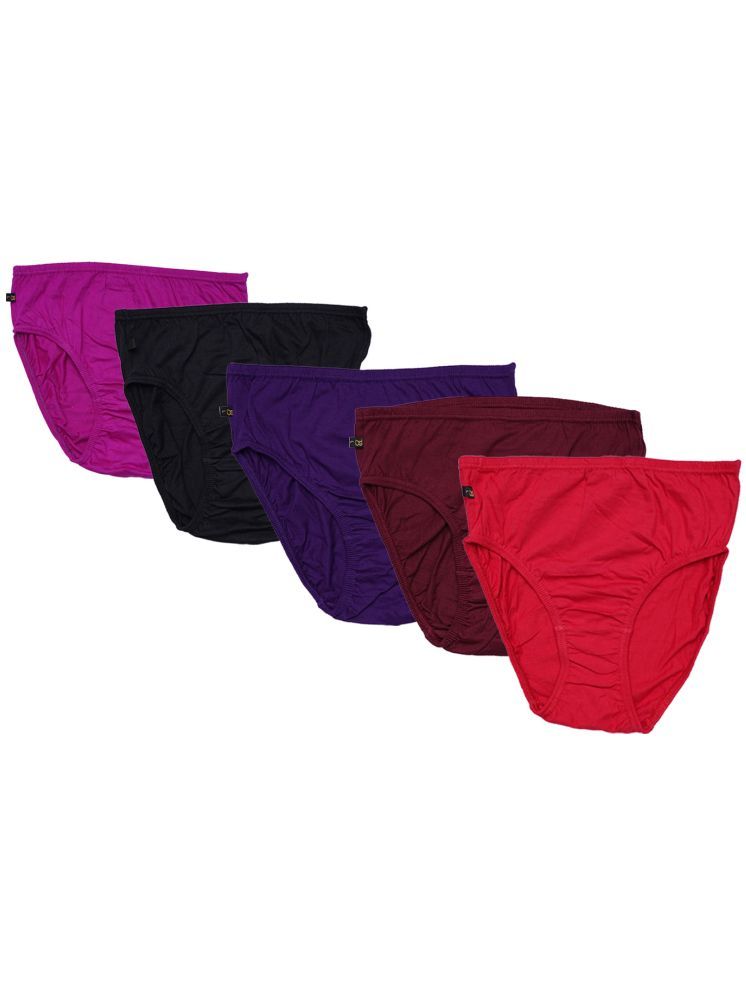     			MYLSA Pack of 5 Cotton Briefs For Women ( Multicolor4 )