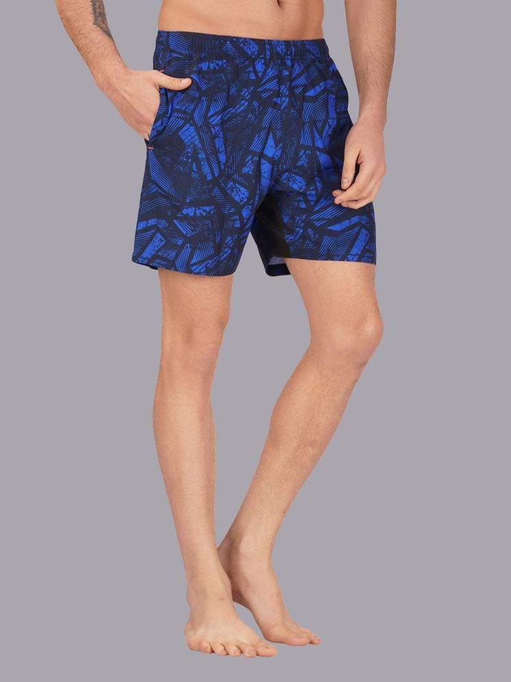     			NEVER LOSE Blue Polyester Men's Swimming Shorts ( Pack of 1 )