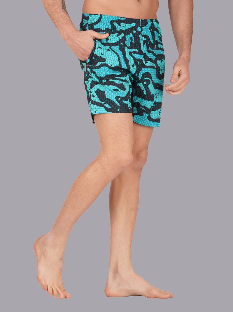     			NEVER LOSE Light Blue Polyester Men's Swimming Shorts ( Pack of 1 )