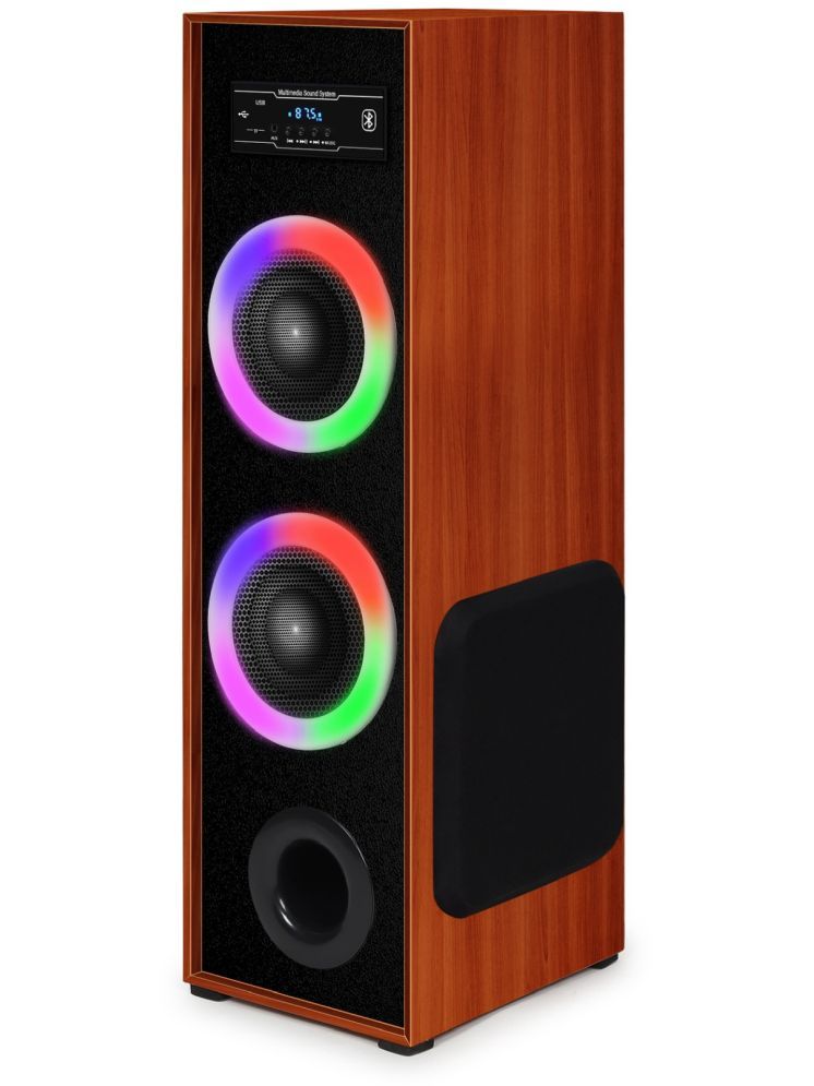     			Neo TOWER KARAOKE MIC 120 W Bluetooth Speaker Bluetooth V 5.2 with USB Playback Time 6 hrs Brown