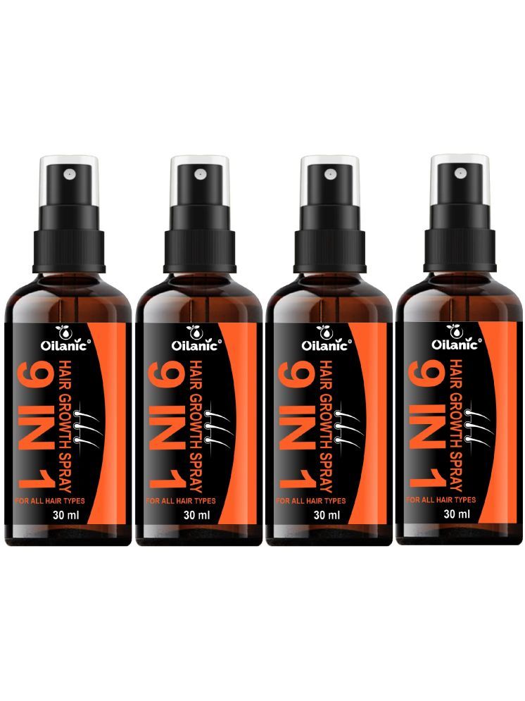     			Oilanic 9in1 HairGrowthSpray Hair Serum 30 mL Pack of 4