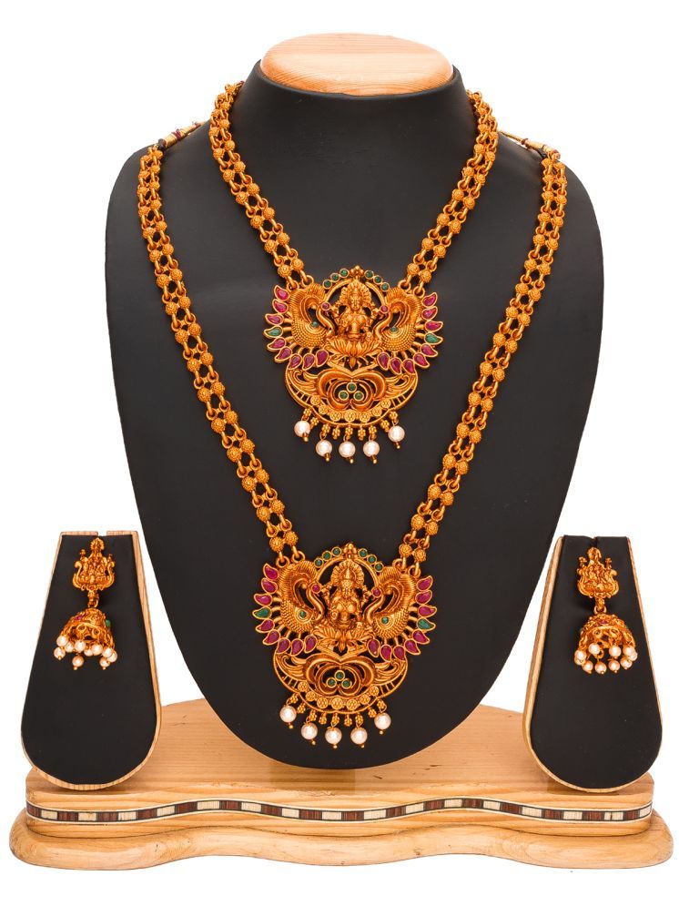     			RIENTA JWL Gold Alloy Necklace Set ( Pack of 1 )