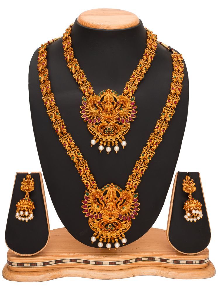     			RIENTA JWL Gold Alloy Necklace Set ( Pack of 1 )