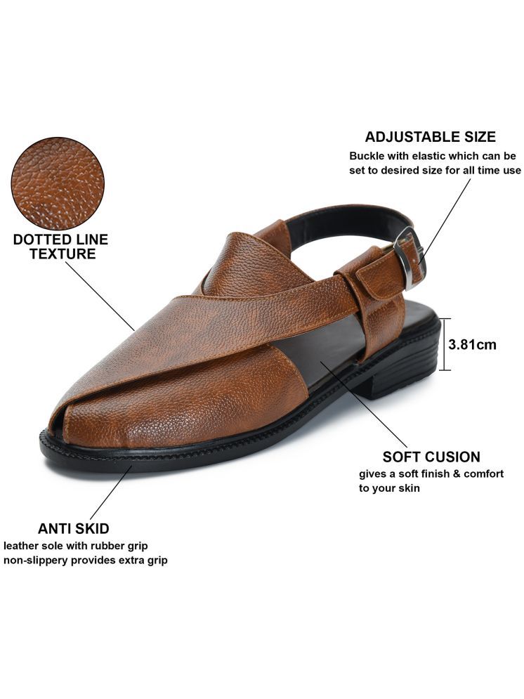     			STEPHORN - Tan Men's Sandals