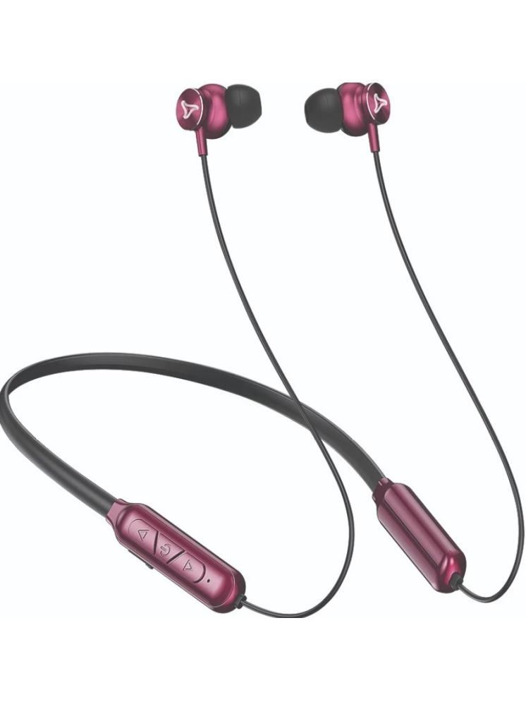     			Syska In-the-ear Bluetooth Headset with Upto 25h Talktime Deep Bass - Fluorescent Pink