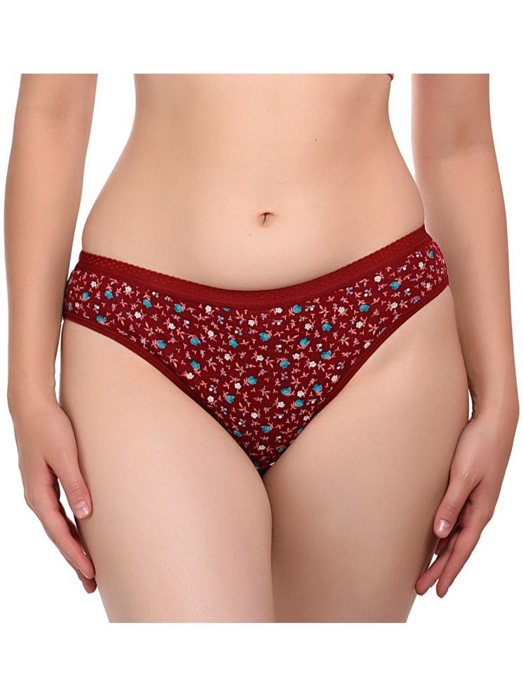     			Madam Pack of 1 Cotton Bikini For Women ( Red )