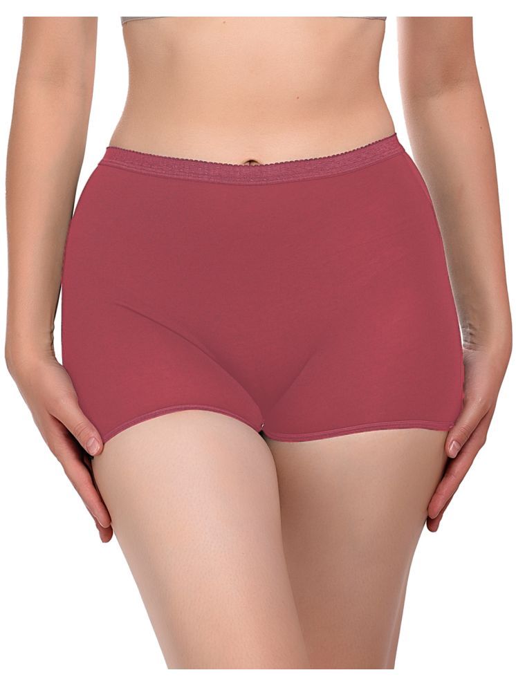     			Madam Pack of 1 Cotton Lycra Boy Shorts For Women ( Rose Gold )