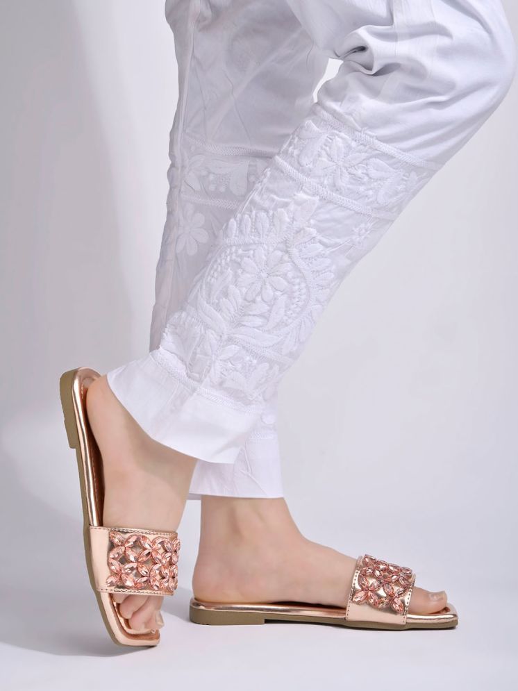     			Stylestry Rose Gold Women's Flats