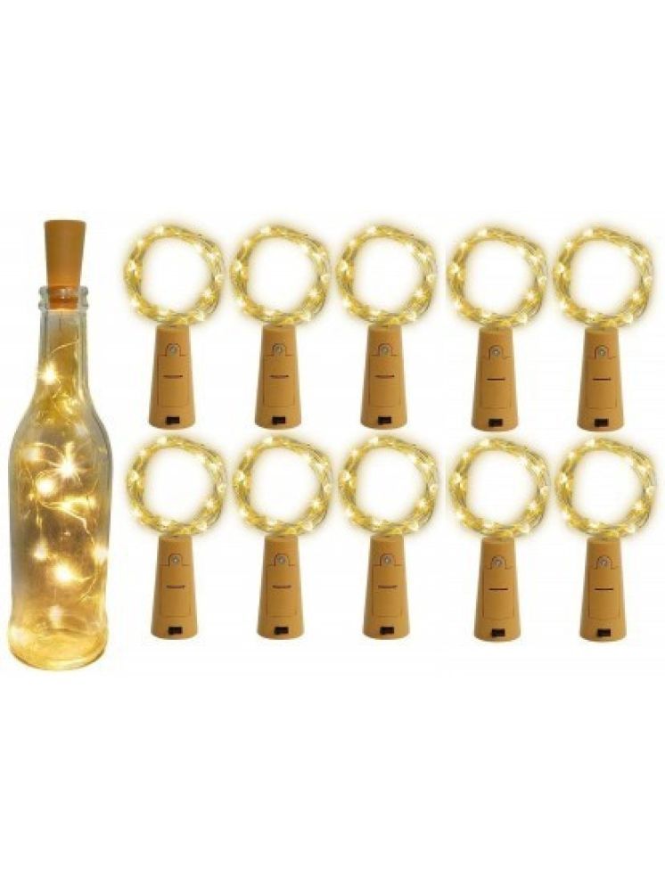     			ZESTRUM Gold 3M Cork light ( Pack of 10 )