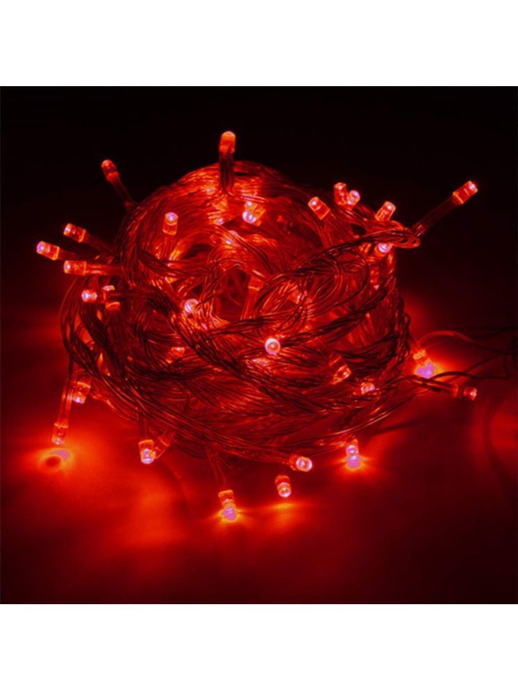     			ZESTRUM Red 10 Mtr String Light ( Pack of 6 )