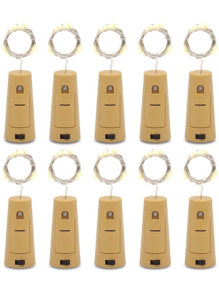     			ZESTRUM Yellow 3M Cork light ( Pack of 10 )