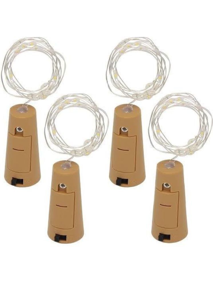     			ZESTRUM Yellow 3M Cork light ( Pack of 4 )