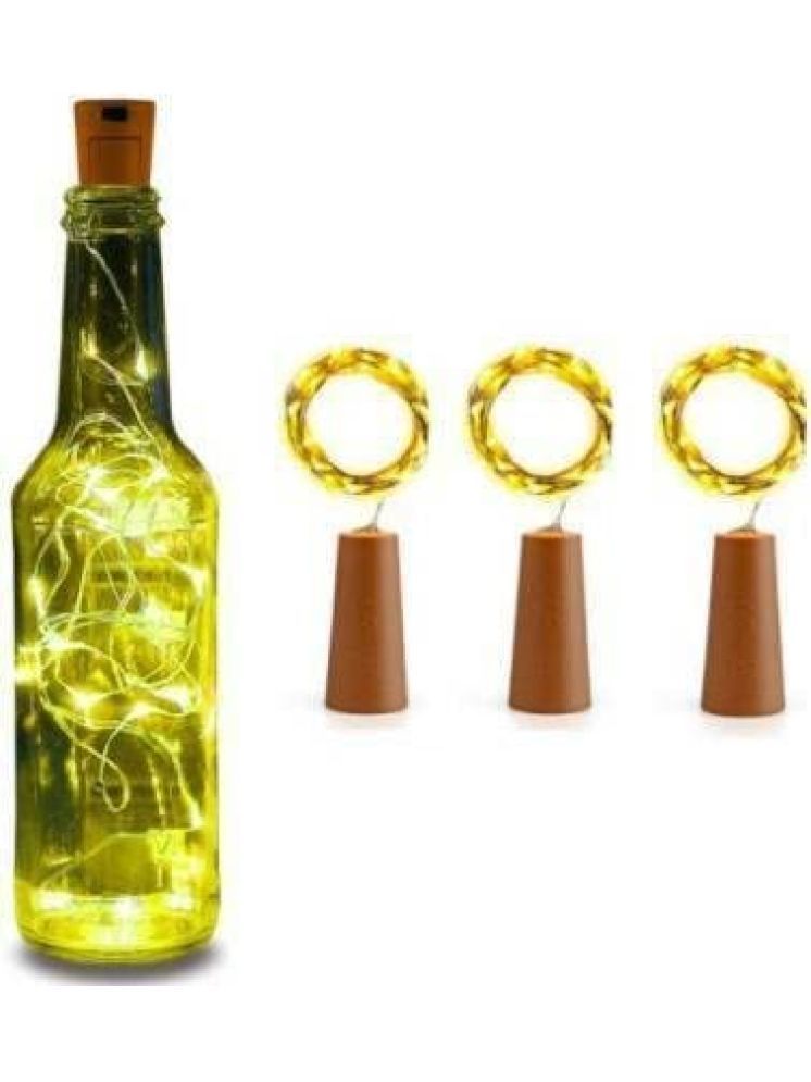     			ZESTRUM Yellow 3M Cork light ( Pack of 3 )