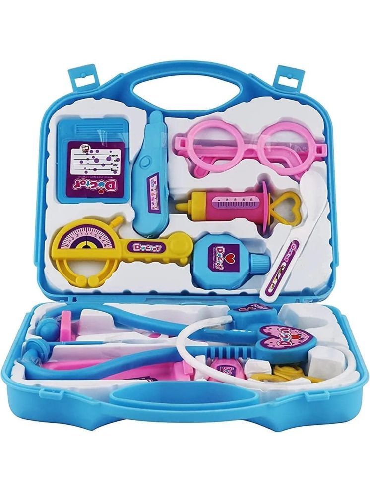     			Doctor Pretend Play Set for Kids with Foldable Suitcase, Compact Medical Accessories, Game Toy Kit for Kids