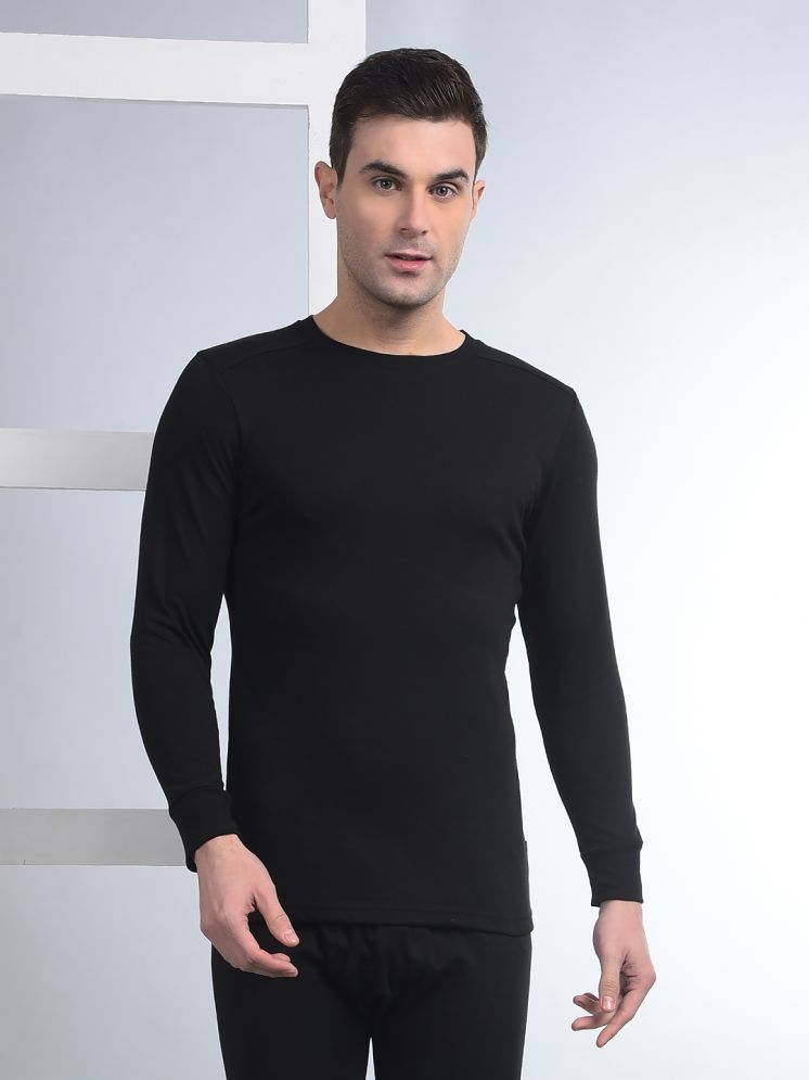     			Force NXT Pack of 1 Cotton Blend Thermal Tops For Men's ( Black )