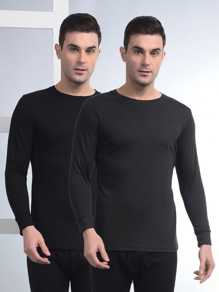     			Force NXT Pack of 2 Cotton Blend Thermal Tops For Men's ( Multicolor )