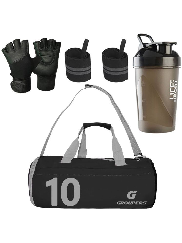     			GROUPERS Polyester BLACK 25 Ltrs Gym Bag