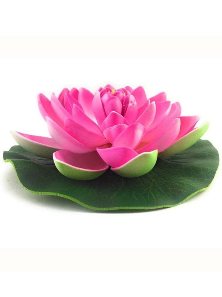     			Green plant indoor - Pink Lotus Artificial Flower ( Pack of 1 )