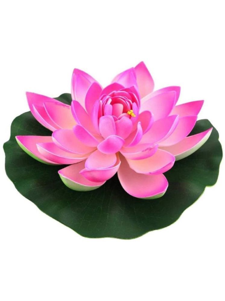     			Green plant indoor - Pink Lotus Artificial Flower ( Pack of 1 )