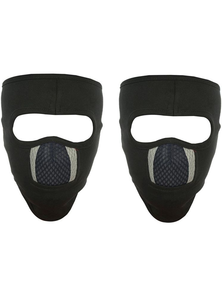     			H-STORE Black Solid Cotton Face Cover