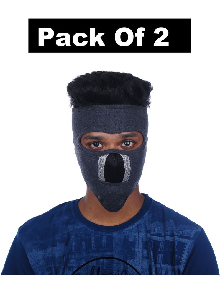     			H-STORE Blue Solid Cotton Face Cover