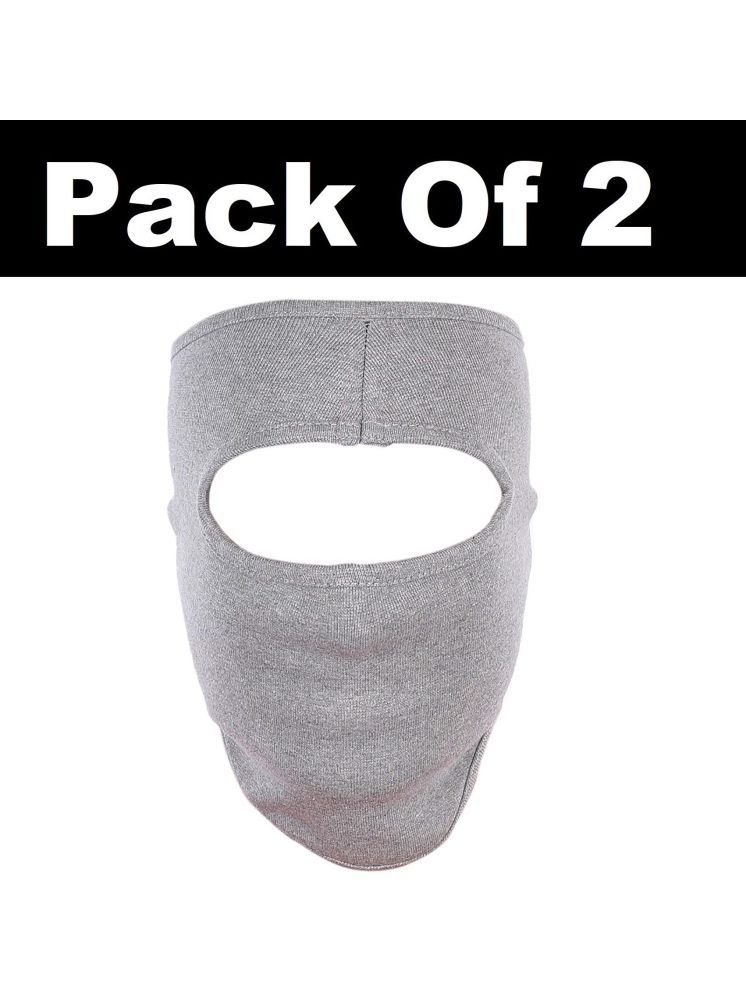     			H-STORE Gray Solid Cotton Face Cover