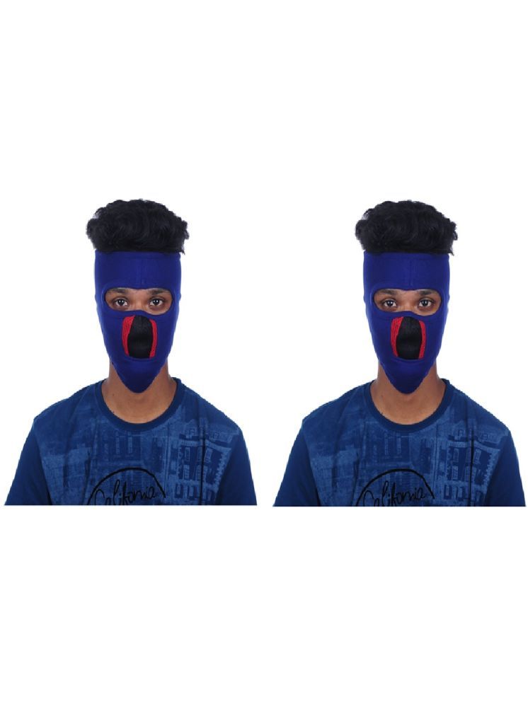     			H-Store Blue Bike Face Mask Riding Mask for Men & Women (Pack Of 2)