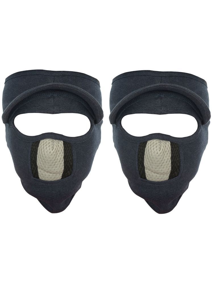     			H-Store Blue Bike Face Mask Riding Mask for Men & Women (Pack Of 2)