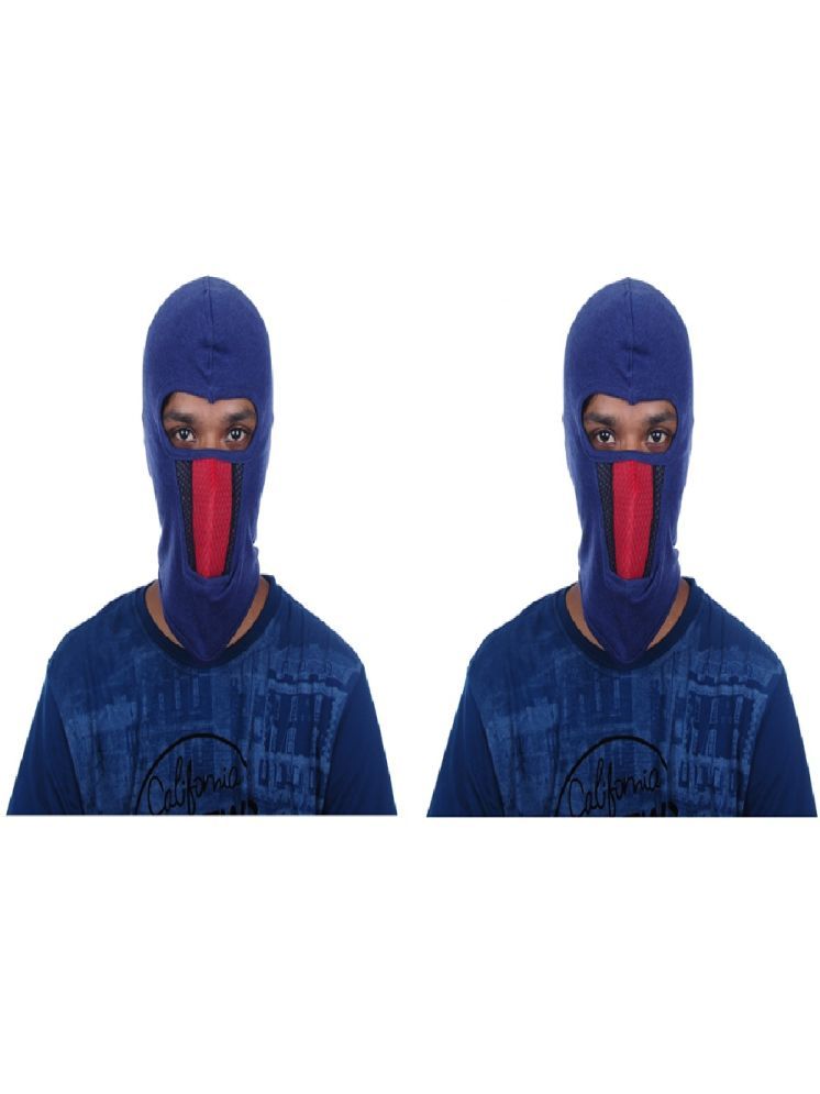     			H-Store Blue Bike Face Mask Riding Mask for Men & Women (Pack Of 2)