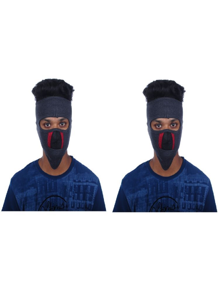     			H-Store Grey Bike Face Mask Riding Mask for Men & Women (Pack Of 2)