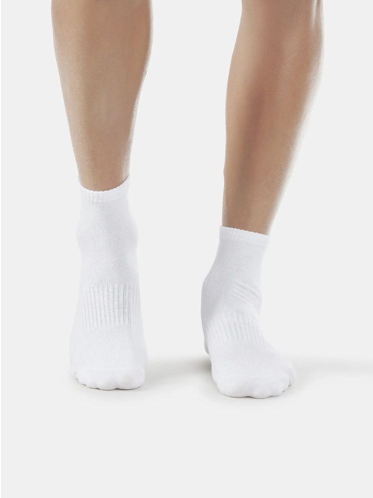     			Jockey Pack of 1 Men's Cotton Blend Ankle Length Socks ( White )