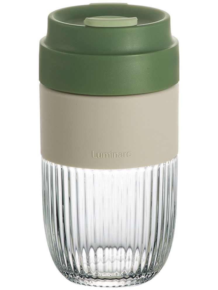     			Luminarc Reusable Sipper Glass Green Glass Sipper Water Bottle 500 mL ( Set of 1 )