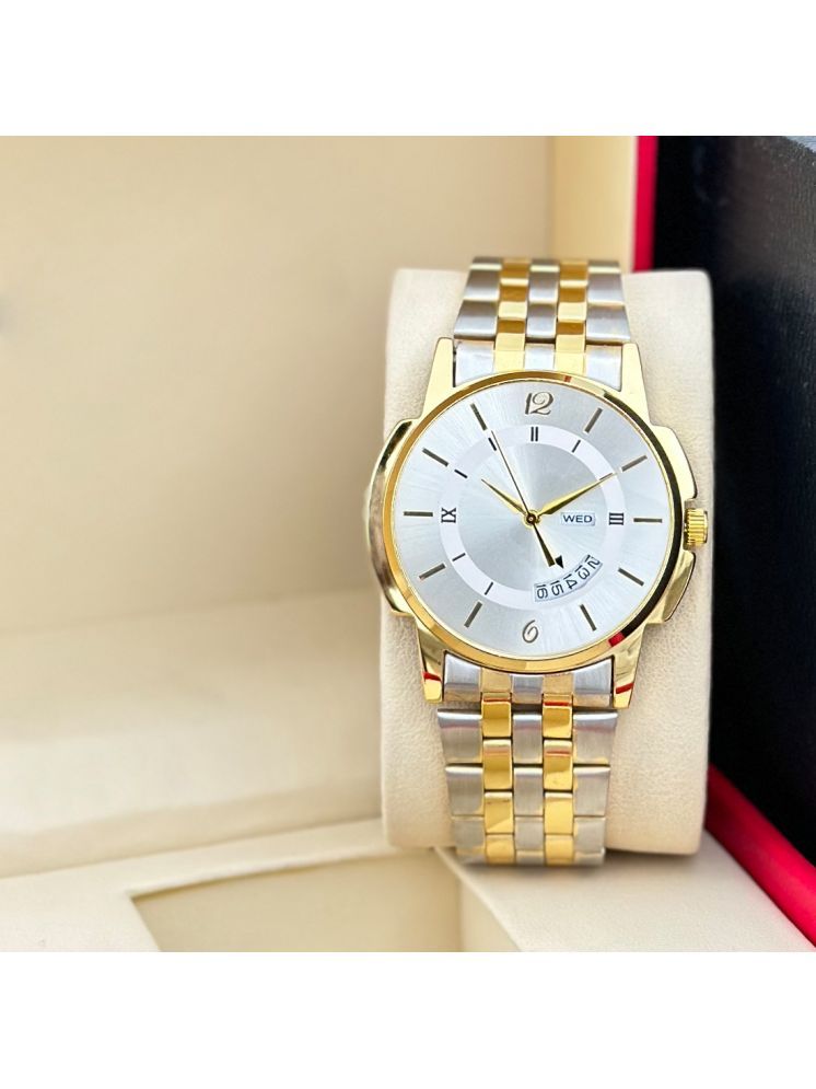     			MARKRIN Gold Stainless Steel Analog Men's Watch