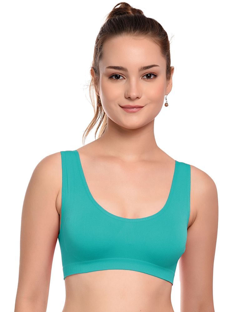     			Madam Pack of 1 Cotton Non Padded Teenage Bra For Women ( Sea Green )