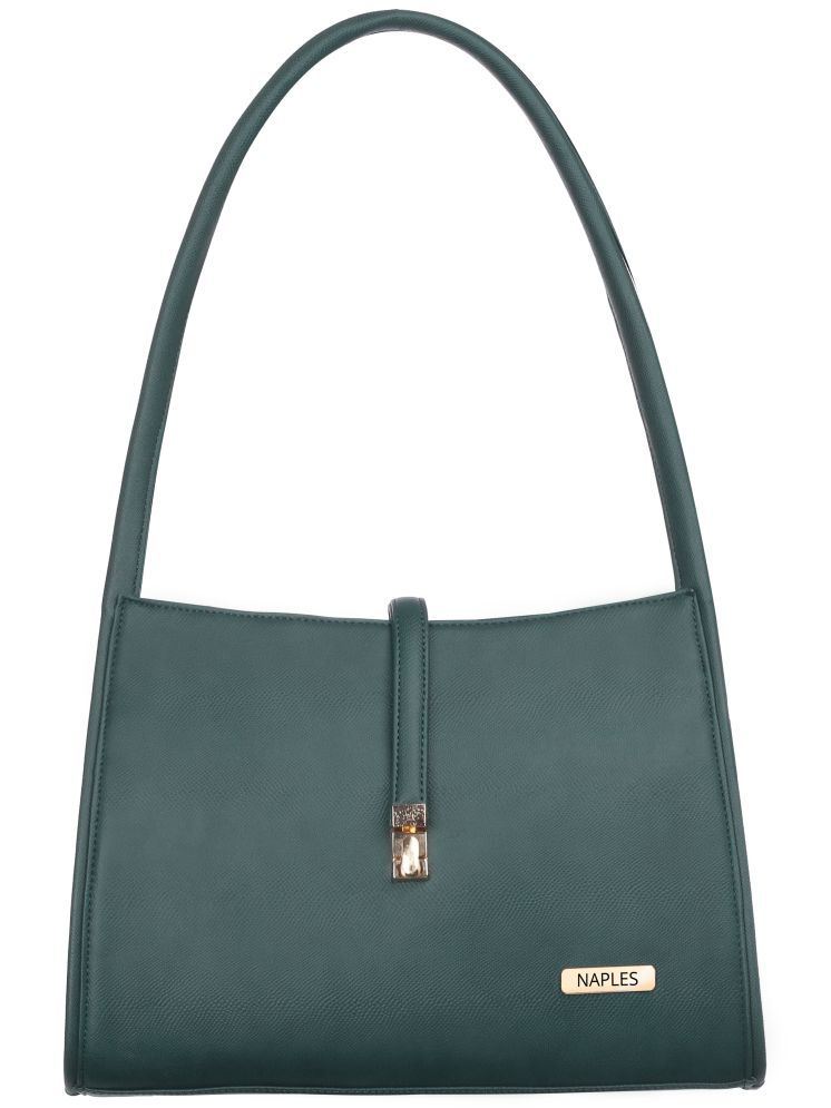     			Naples Shoulder Bag PU Set of 1 ( Green )