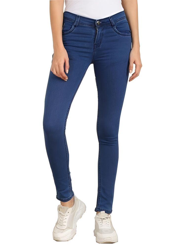     			REBORN - Blue Denim Skinny Fit Women's Jeans ( Pack of 1 )