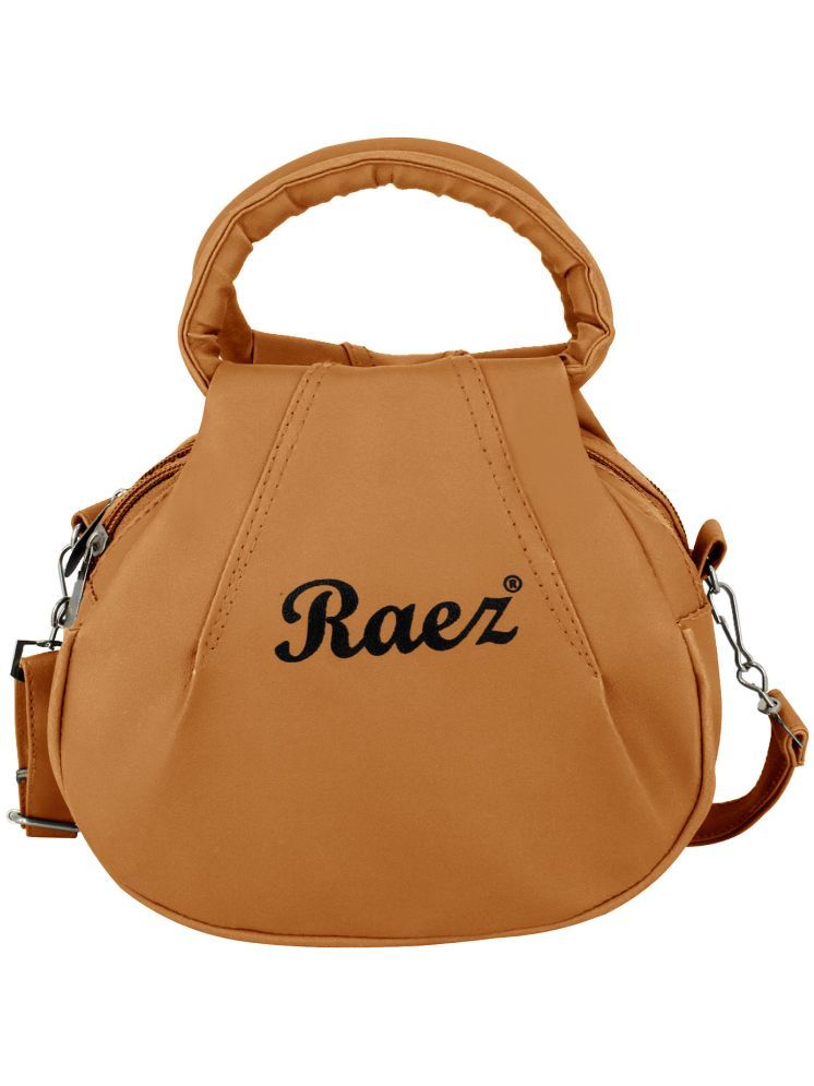     			Raez Sling Bag Rexin Set of 1 ( Tan )