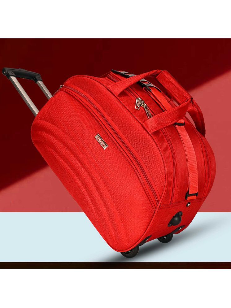     			Red vick 60 Ltrs Red Polyester Duffle Trolley