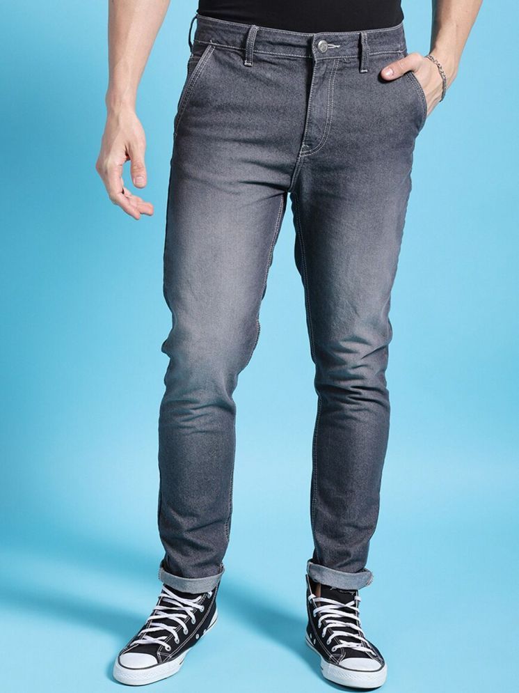     			The Indian Garage Co. Slim Fit Faded Men's Jeans - Grey ( Pack of 1 )