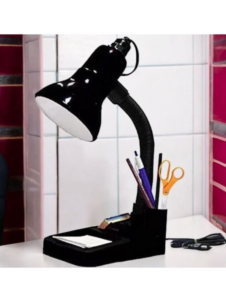     			ZESTRUM Black Study Table Lamp ( Pack of 1 )