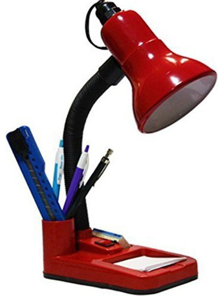     			ZESTRUM Red Study Table Lamp ( Pack of 1 )