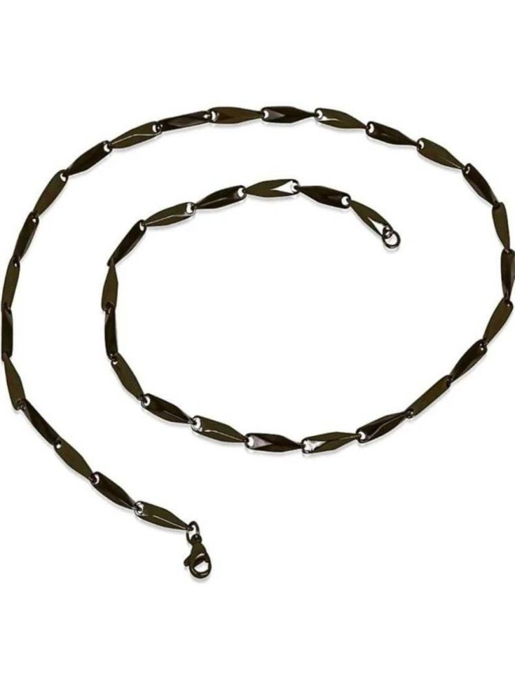     			db enbloc Oxidized Silver Chain ( Set of 1 )