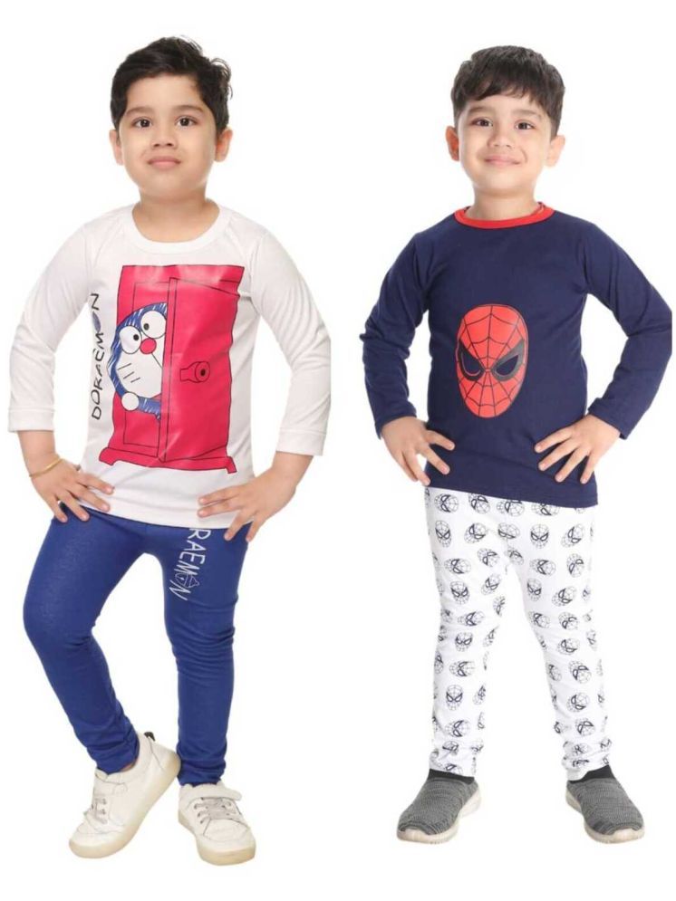     			s muktar garments Pack of 2 Baby Boys Cotton Blend T-Shirts & Pants Set ( Multicolor )